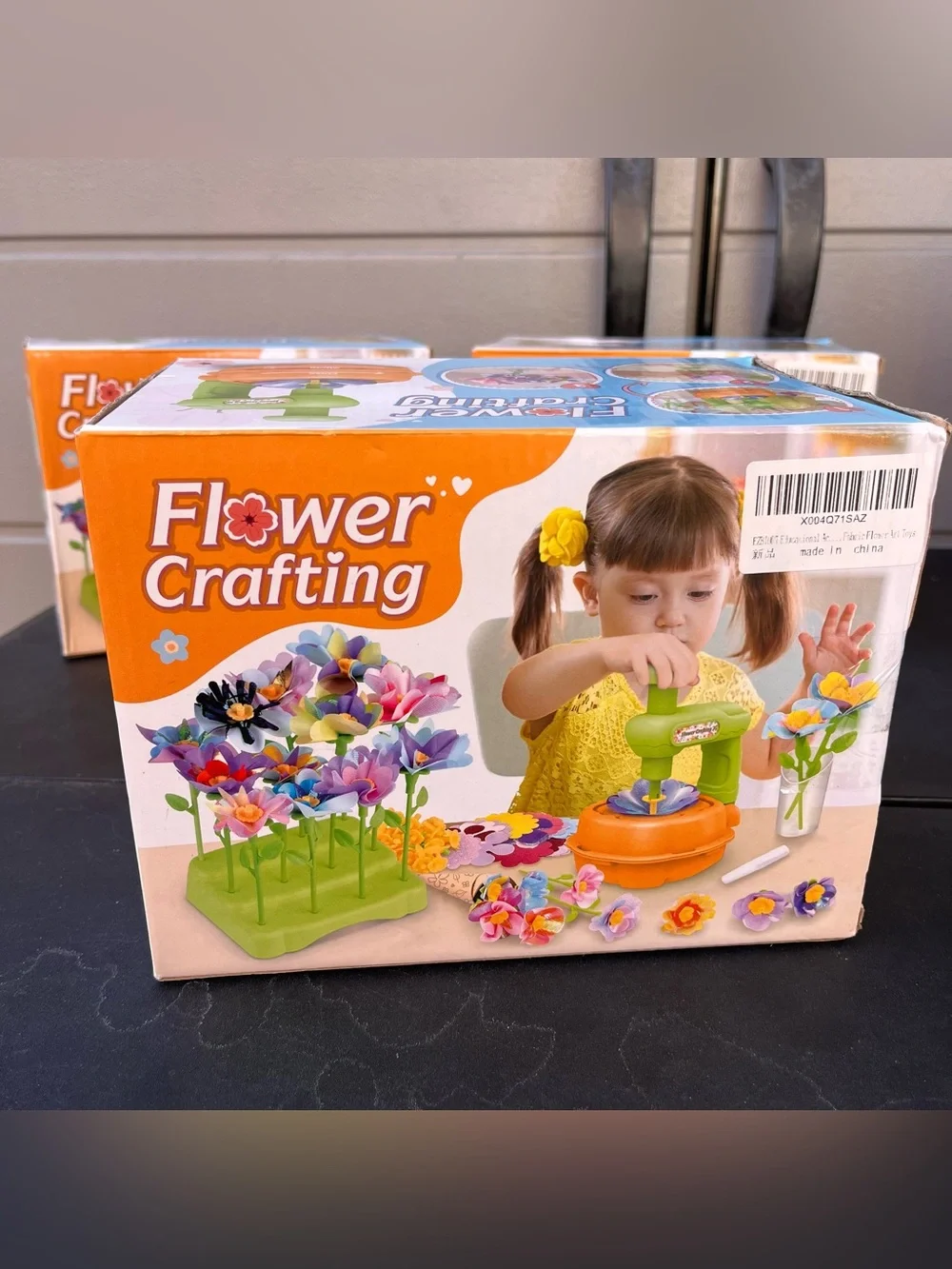 EZBIORT Educational Activity Fabric Flower Craft, DIY Craft Kits Toys for Kids 4